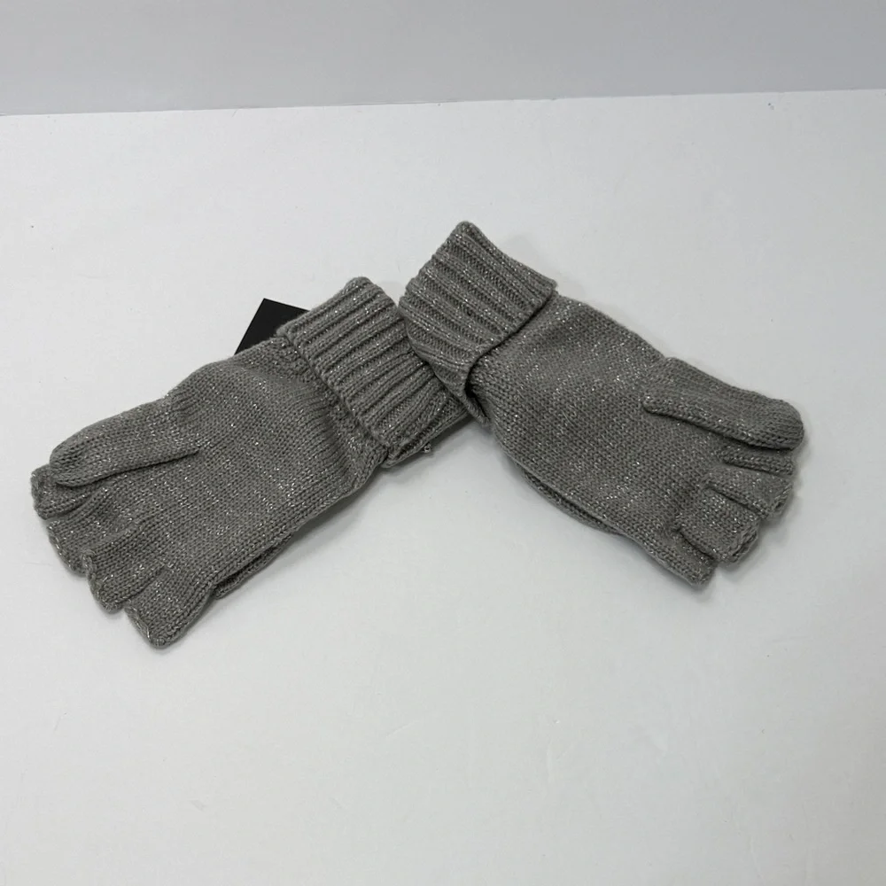 Victoria's Secret Gray Fingerless Gloves with Embellishments